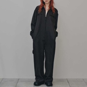 (予約)TODAYFUL Stripe Zip Combinaison ストライプジップコンビネゾン 12420303(11月中旬以降入荷) サロペット オーバーオール レディー