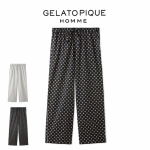 GELATO PIQUE HOMME ジェラートピケ オム クッキー総柄ロングパンツ phfp242901 メンズ ボトムス 部屋着 ルームウェア パジャマ ゆったり