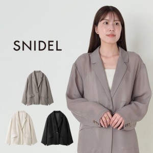 SNIDEL シアージャケット swfj242085 レディース 羽織り アウター トップス シンプル きれいめ 冷暖房対策 透け感