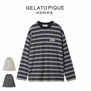 HOMME】マルチボーダープルオーバー(カットソー・Tシャツ