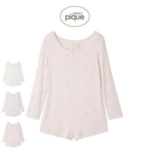 ジェラートピケ gelato pique モチーフ3柄ロンパース pwco251311 ジェラピケ ルームウェア 部屋着 パジャマ レディース 2025春 ギフト プ