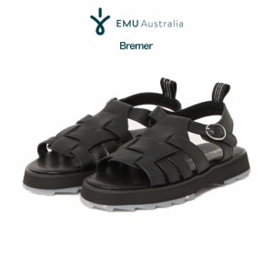 EMU Australia Bremer グルカサンダル w13059 レディース 靴 シューズ レザー ボリュームソール スタイルアップ 厚底 シャークソール 23c