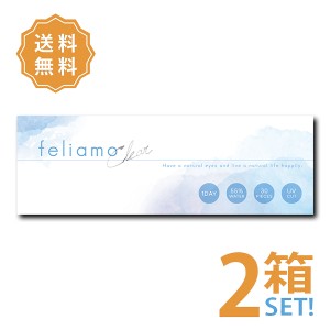 【送料無料】feliamo Clear フェリアモクリア 2箱セット 1箱30枚入り クリアレンズ UVカット 高含水55%