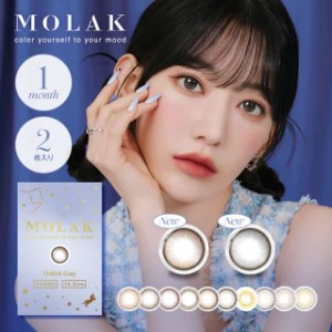 MOLAK 1MONTH モラク 1箱2枚入 ポスト便 送料無料 マンスリー 1ヶ月使用 カラコン IZ*ONE 宮脇咲良