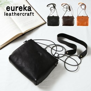 ポシェット ミニショルダー 斜めがけ 日本製 姫路レザー 本革 eureka leathercraft ユリカレザークラフト ショルダーバッグ 小さめ サコ