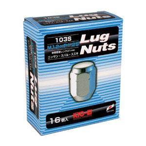 KYO-EI Lug Nuts ラグナット 袋タイプ M12xP1.25 21HEX クロームメッキ 16個入り 103S-16P/