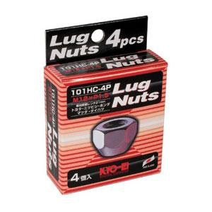 メール便可｜KYO-EI Lug Nuts ラグナット 貫通タイプ M12xP1.5 21HEX クロームメッキ 4個入り 101HC-4P/