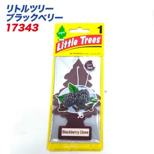 メール便可｜バドショップ：リトルツリー LittleTrees エアーフレッシュナー 吊り下げ式芳香剤 ブラックベリー 消臭/17343/