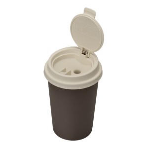 灰皿 カフェカップ型 自然消化タイプ 灰捨て簡単 大容量 グリーン/セイワ：W823