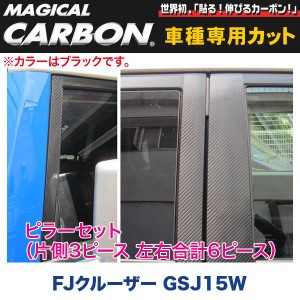 ピラーセット（左右合計6ピース） マジカルカーボン ブラック FJクルーザー GSJ15W/HASEPRO/ハセプロ：CPT-66