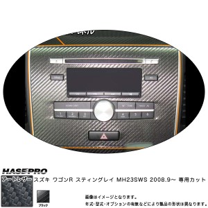 マジカルアートレザー オーディオパネル ブラック ワゴンR MH23SWS(H20/9〜)/HASEPRO/ハセプロ：LC-APSZ1