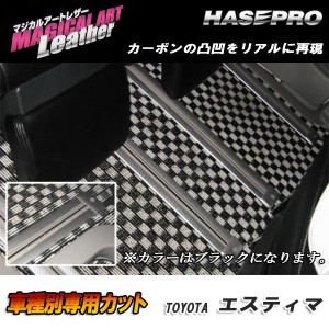 HASEPRO/ハセプロ：マジカルアートレザー シートレールガード ブラック エスティマ ACR/GSR 50系 2006.1〜/LC-SRGT1