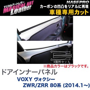 マジカルアートレザー ドアインナーパネル ブラック VOXY ヴォクシー ZWR/ZRR 80系 (H26/1〜)/HASEPRO/ハセプロ：LC-DIPT8