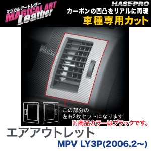 マジカルアートレザー エアアウトレット ブラック MPV LY3P(H18/2〜)/HASEPRO/ハセプロ：LC-AOMA1