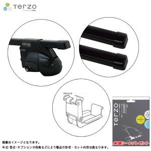 キャリア車種別セット H14.11〜 ハイラックスサーフ GRN/KDN/RZN/TRN/VZN21# ルーフレール付車 テルッツォ/Terzo:EF11BL+EB3+TP11LC&EA20