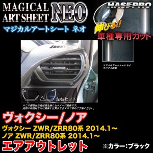 ハセプロ MSN-AOT20 ヴォクシー/ノア ZWR80系/ZRR80系 2014.1〜 マジカルアートシートNEO エアアウトレット ブラック カーボン調シート