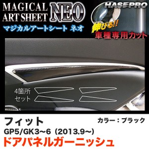 ハセプロ MSN-DTRH1 フィット GK3〜6（H25.9〜) フィットハイブリッド GP5(H25.9〜) マジカルアートシートNEO ドアパネルガーニッシュ BK