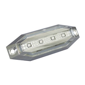 ヤック/YAC slim流星8LED車高灯 アンバー DC12V/DC24V アクリル製クリアレンズ 超広角LED8個 トラック CE-222