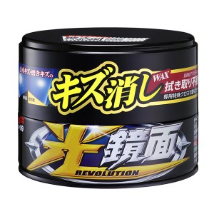 ソフト99 光鏡面WAX ダーク＆ブラック車用 ワックス WAX 200g キズ消し 拭き取り不要 W197 scratch_clear_wax