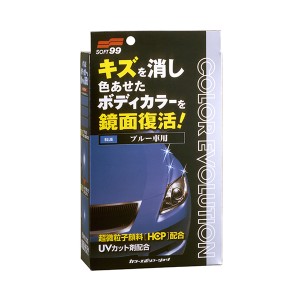 ソフト99 カラーエボリューション ワックス ブルー 専用スポンジ・手袋・拭き取りクロス付 100ml W183 color_evolution