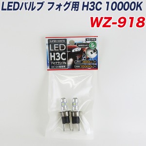 アークス LEDバルブ フォグランプ用  H3C 10000K スーパーホワイト　プロジェクターレンズ 高輝度SMD 5灯　DC12V車専用 WZ-918 