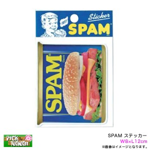 SPAM スパム ステッカー シール デカール W8×L12cm ローカルフード グッズ ハワイ おみやげ UT-STK-SPAMCAN