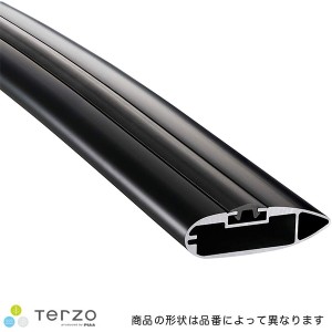 テルッツォ/Terzo  ベースキャリア エアロバー・アルミベースバー ブラック 風切音低減 長さ116cm 1本入り EB116AB