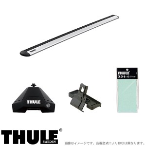 THULE/スーリー ルーフキャリア 車種別セット トヨタ ランドクルーザープラド J150W/J151W ルーフレール無し H21/9〜 7105+7114+5219