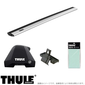 THULE/スーリー ルーフキャリア 車種別セット トヨタ ランドクルーザープラド J150W/J151W ルーフレール無し H21/9〜 7205+7215x2+5219