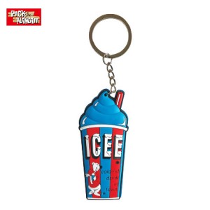 PICK The HAWAII ICEE PVCキーチェーン ブルー 青 PVC キーホルダー フローズン柄 ロコ ハワイ お土産雑貨 UT-KC-ICPVCBL