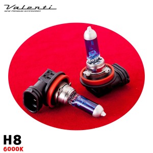 ヴァレンティ/Valenti ハロゲンバルブ H8 フォグランプ 6000K 35W DC12V 2個入 蒼天光 車 KH14-H8-60