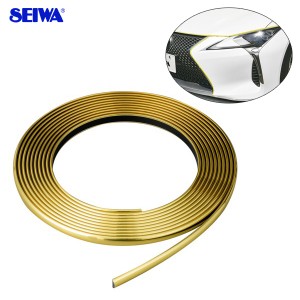 セイワ/SEIWA マルチモールGD ゴールドメッキ 幅8mm×4m ドレスアップ ゴールド調カラー 両面テープ 外装モール K425