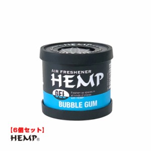 ニューアークス 芳香剤 【6個セット】 HEMP ヘンプ ジェル BUBBLE GUM バブルガム 置き型 車内 部屋 トイレ等に NAX-050-009