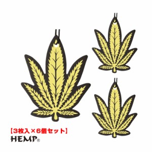 ニューアークス 芳香剤 【3枚入×6個セット】 エアーフレッシュナー HEMP VANILLA バニラ 吊り下げ型 車内 部屋等に NAX-052-006