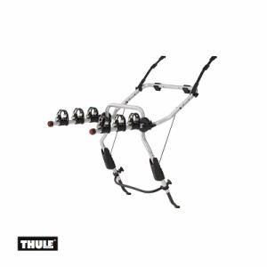 THULE 吊り下げ式リアドアキャリア 自転車ラック アルミ製 3台分 サイクル 欧州ハッチバック・ワゴン車向け 折りたたみ収納  TH9103