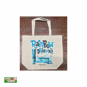 PICK The HAWAII トートバッグ Rainbow DRIVE-IN ムーキーサトウデザイン 買い物 ハワイ 19L 綿100％ W48×H40×マチ15cm RDM-TT-TKL