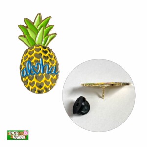 PICK The HAWAII ハワイアン PINS パイナップルハート ピンバッジ ハワイアン オリジナル デコ アロハ HAWAII BL-PB-PNHT