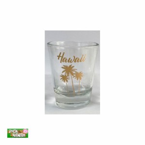 PICK The HAWAII ショットグラス パームツリー ガラスコップ ハワイアン 小物入れ インテリア雑貨 CF-SG-PT