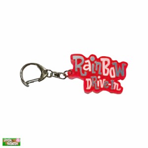Rainbow Drive-In キーチェーン レッド ロゴ入 アクリル製 W6cm 鞄や鍵に ハワイアン お土産 アメリカ PickTheHawaii RD-KC-MLGRD