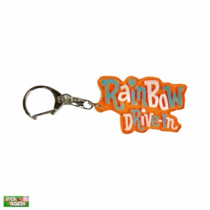 Rainbow Drive-In キーチェーン オレンジ ロゴ入 アクリル製 W6cm 鞄や鍵に ハワイアン お土産 アメリカ PickTheHawaii RD-KC-MLGOR