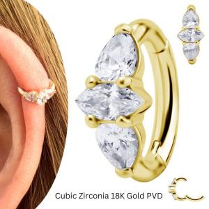 K18 14G 18金ゴールド イエローゴールド 内径10mm 18K 金属アレルギー