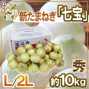 兵庫県 淡路島産 ”新たまねぎ 七宝” 秀品 L/2L 約10kg【予約 5月中旬以降】 送料無料