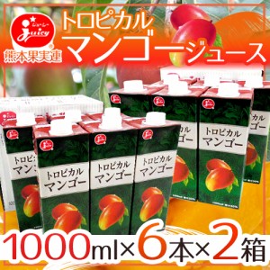 ジューシー ”トロピカルマンゴージュース” 1000ml×6本×2箱 送料無料