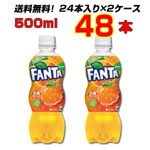 ファンタオレンジ 500mlPET 48本 【24本×2ケース】 コカ コーラ フルーツ 炭酸 送料無料 メーカー直送