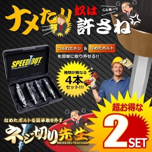 2個セット ネジ切り先生 なめたボルト 簡単 取り外す DIY 工具 家具 電子機器 ドライバー 鉄 銅 六角 便利グッズ なめたネジはずしビット