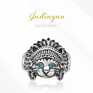 送料無料 リング 指輪  メンズ  インディアン猫 インディニャンリング r0873 