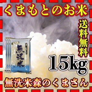 お米 米 15kg 白米 送料無料 無洗米 熊本県産 森のくまさん 令和5年産 5kg3個 くまもとのお米 富田商店 とみた商店