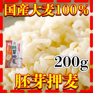 大麦 200g 国産 胚芽押麦 大麦100％ 200g1個 あす着 健康 西田精麦 無添加 無漂白