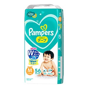 Ｐ＆Ｇ　パンパース　さらさらケア テープスーパ−ジャンボＭサイズ５６枚