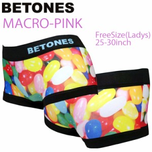 ゆうパケット対応2枚迄 BETONES ビトーンズ レディース MACRO PINK フリーサイズ ボクサーショーツ アンダーウエア